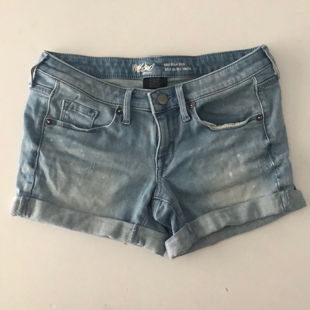 Mid-Rise Midi Messico Jean Shorts